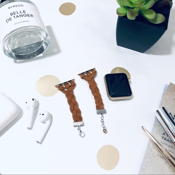 {YARI} braided leather Apple Watch band strap - Picture 3 of 7